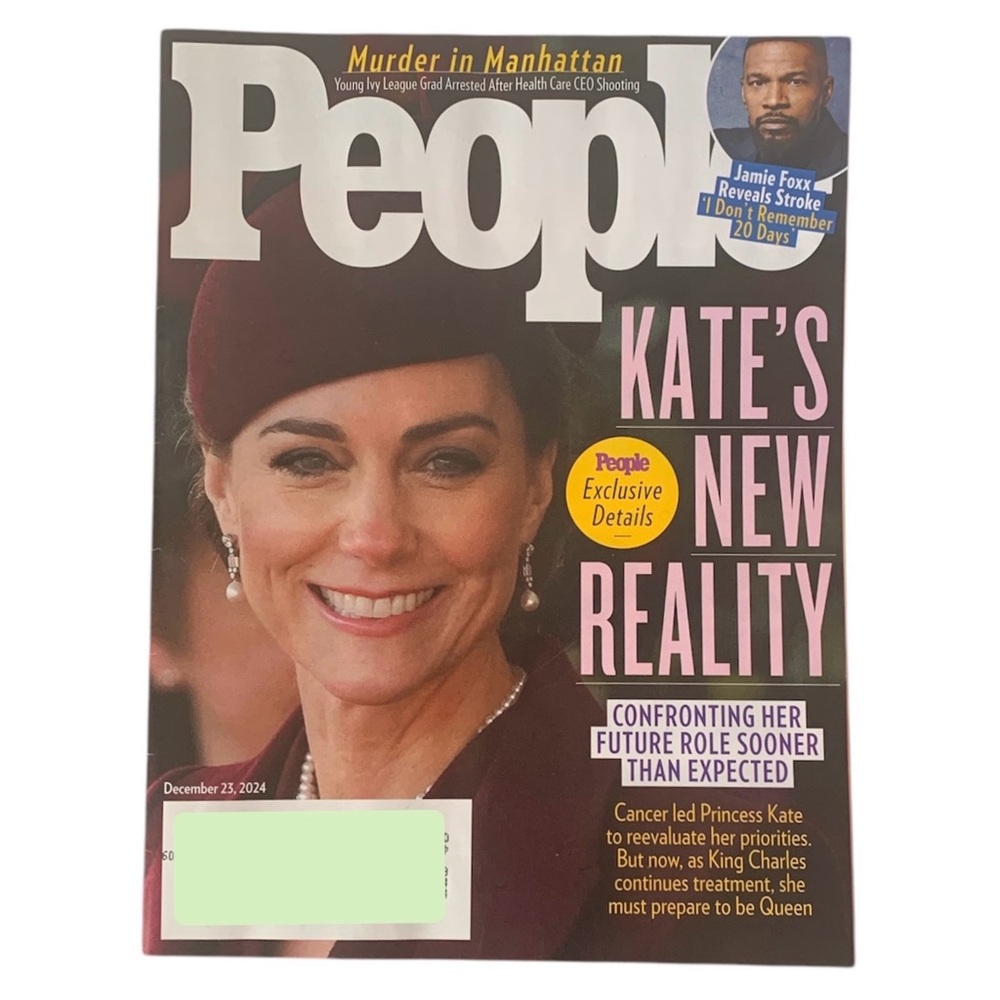 People Magazine December 23 2024 Princess Kate Murder in Manhattan Jamie Foxx
